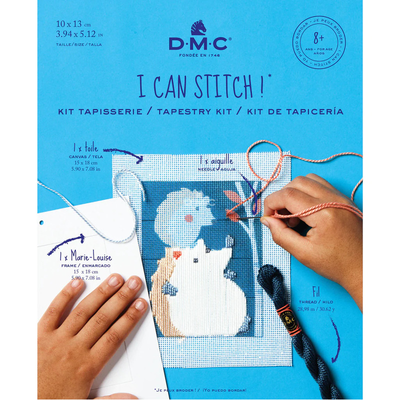 DMC I Can Stitch ZEBULON THE HEDGEHOG Long Stitch Kit, 10cm x 13cm C303K