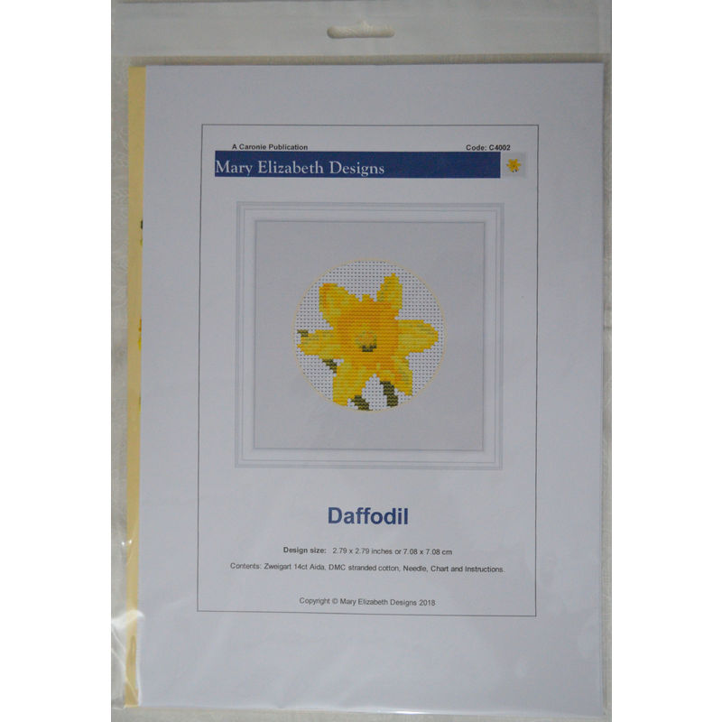 Counted Cross Stitch, Mini Florals, Daffodil, 7.08 x 7.08cm
