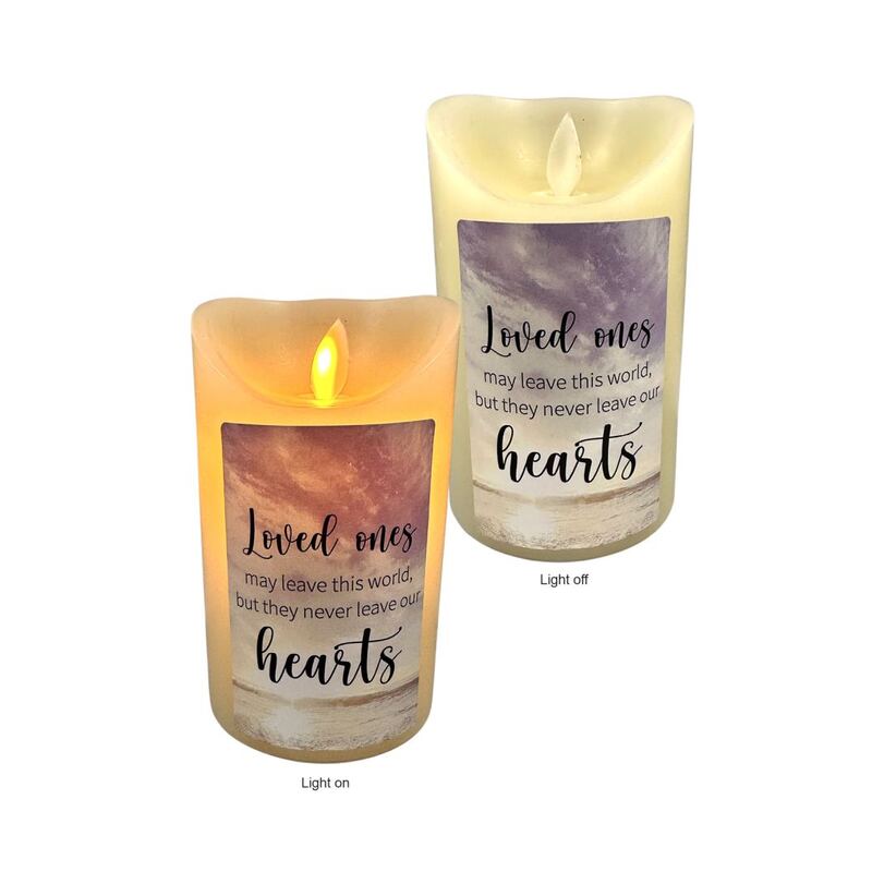 LED Wax Vanilla Scented Candle - Loved Ones