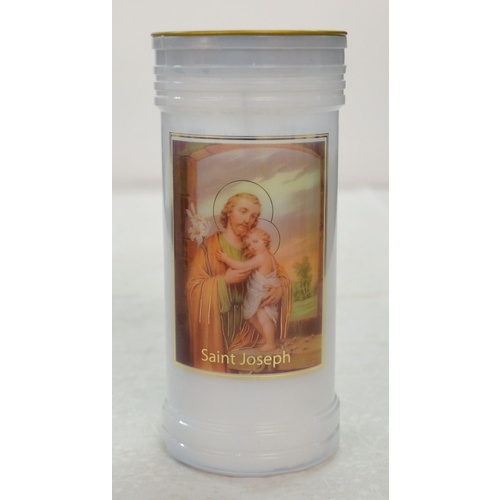 Saint Joseph Devotional Candle, 70 Hour, 60 x 140mm, Prayer To St Joseph