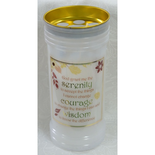 SERENITY Devotional Candle, 70 Hour Burn Time