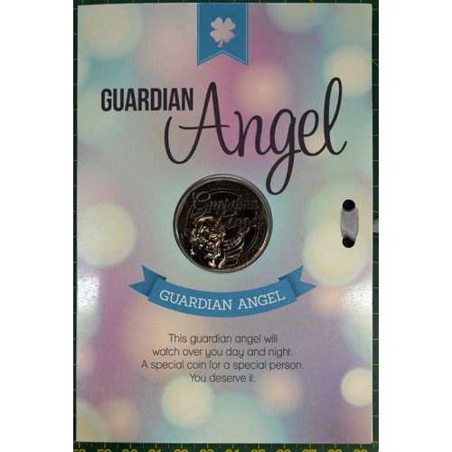 Guardian Angel Card & Lucky Coin, 115 x 170mm, Luck Coin 35mm, A Beautiful Gift