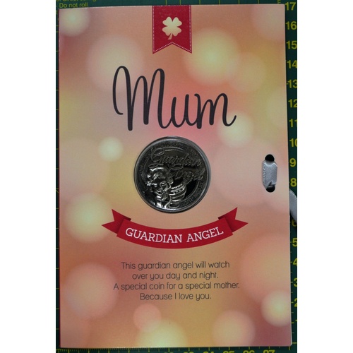 MUM, Guardian Angel Card & Lucky Coin, 115 x 170mm, Luck Coin 35mm, A Beautiful Gift
