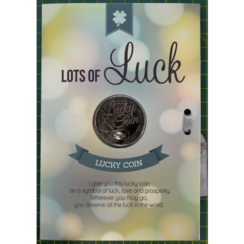 Lots Of Luck, Card & Lucky Coin, 115 x 170mm, Luck Coin 35mm, A Beautiful Gift