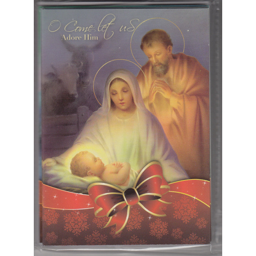 Christmas Cards 8 Cards per Pack #9, 4 Designs 2 Of Each Card In Pack With Envelopes