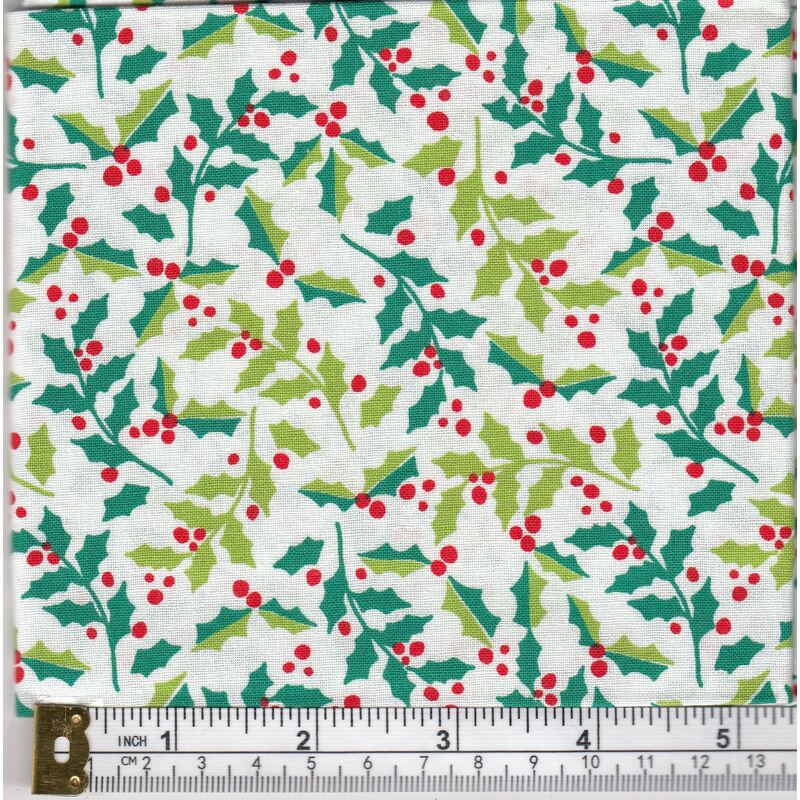 Christmas Fat Quarter 043, Approx 50cm x 52cm, Cotton Print Fabric