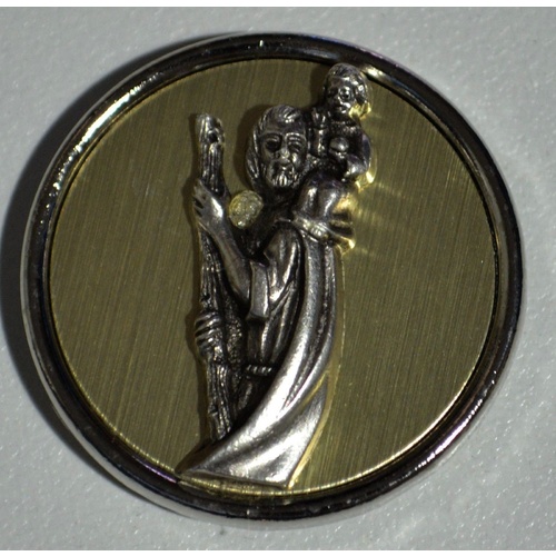 Visor Clip - Magnetic Car Plaque, Saint Christopher- CP31755
