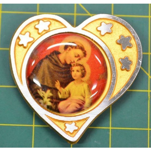 SAINT ANTHONY, Magnetic Car Plaque Or Memo Holder, Beautiful Item