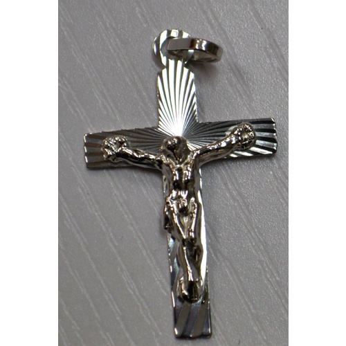 Sterling Silver Crucifix 30mm x 20mm, Boxed, Hallmarked 925, Argento
