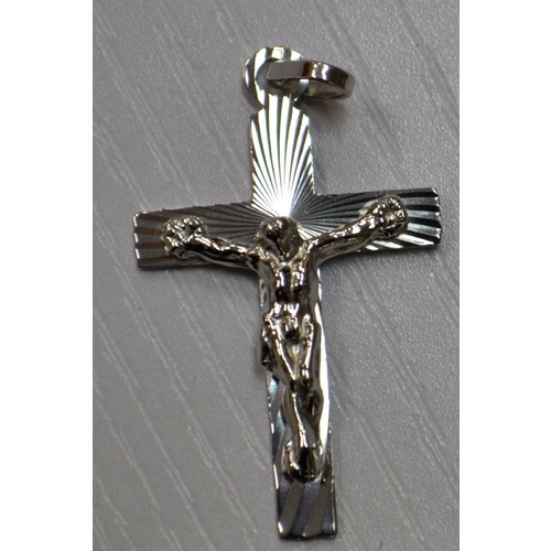 Sterling Silver Crucifix 30 x 20mm, Boxed, Hallmarked 925, Argento