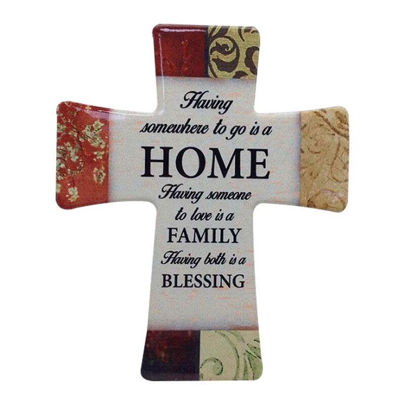 Porcelain Cross - Home Family Blessing