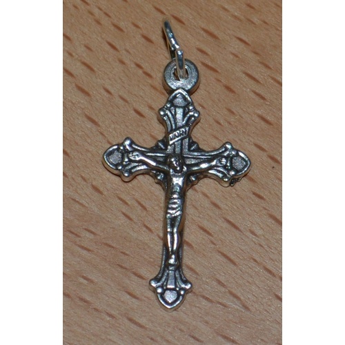 10 x Crucifixes, 24mm Silver Tone, BULK DEAL, A Quality Crucifix Made in Italy