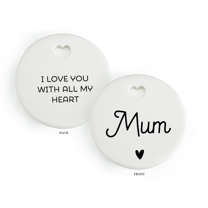 MUM Heartfelt Ceramic Token, 35mm Diameter