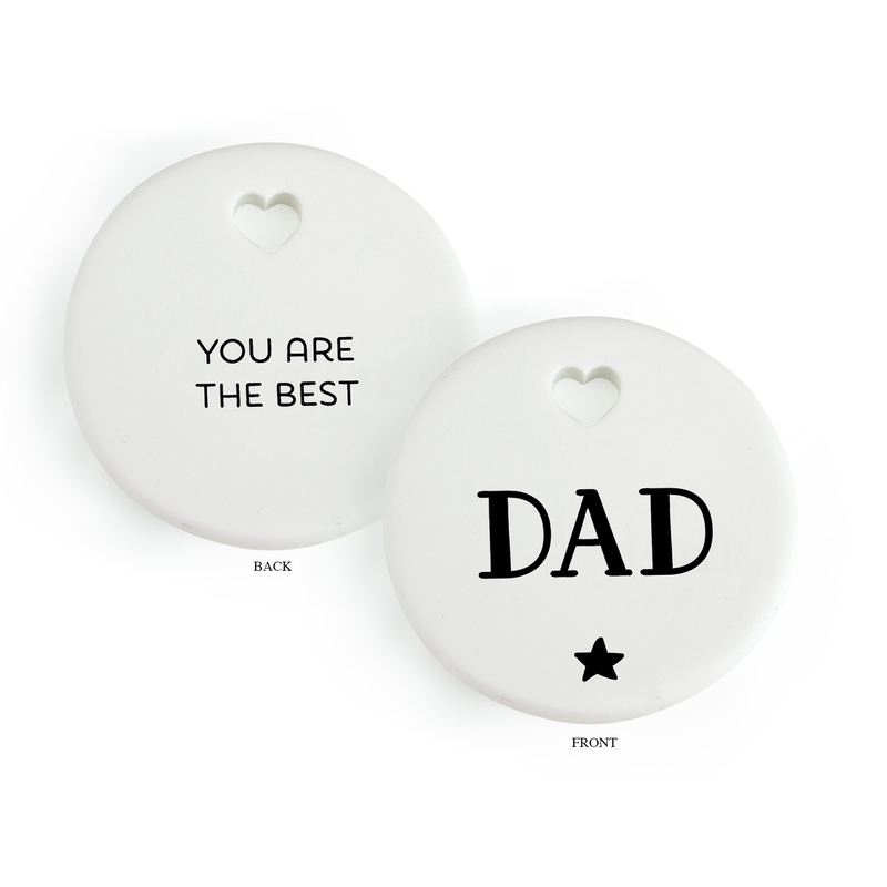 DAD Heartfelt Ceramic Token, 35mm Diameter