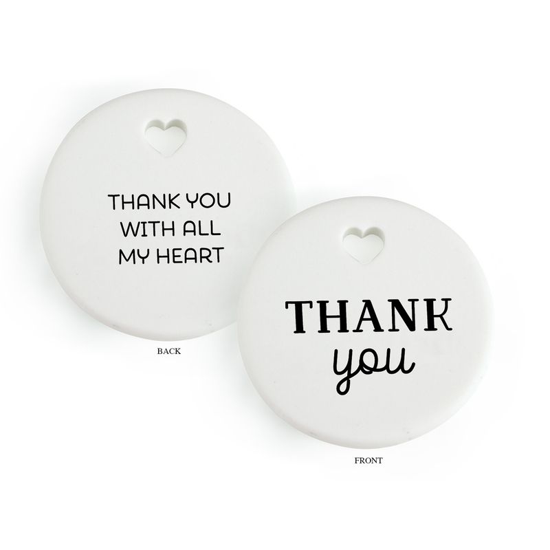 SAFE TRAVEL Heartfelt Ceramic Token, 35mm Diameter