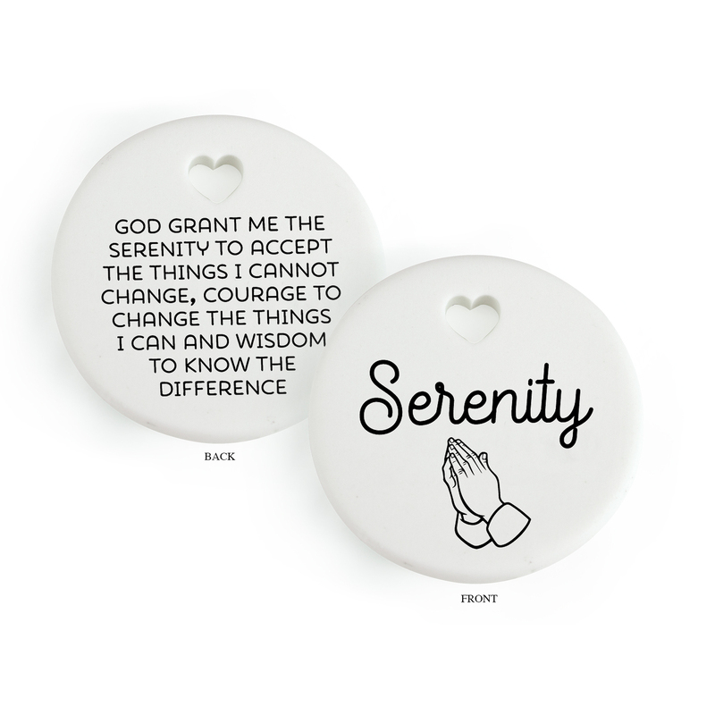 SERENITY Heartfelt Ceramic Token, 35mm Diameter
