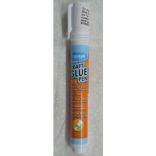 Triumph Craft Glue Pen 6ml, Dries Clear, Non-Toxic, Water Based, Acid Free