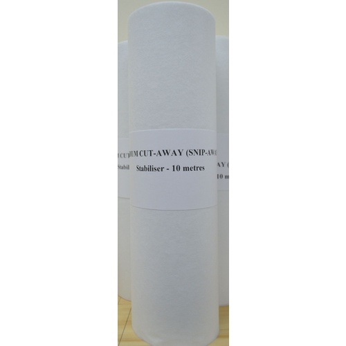 Medium Cut-Away Snip-Away Embroidery Stabiliser 300mm x 10m Quality Stabiliser