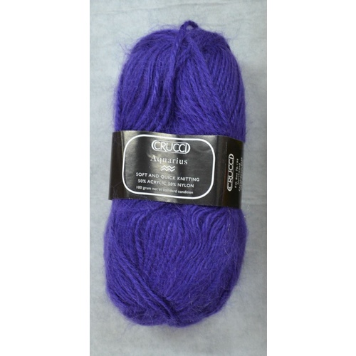 Crucci Aquarius Knitting Yarn, 50% Acrylic 50% Nylon, 100g Ball #103 DARK PURPLE