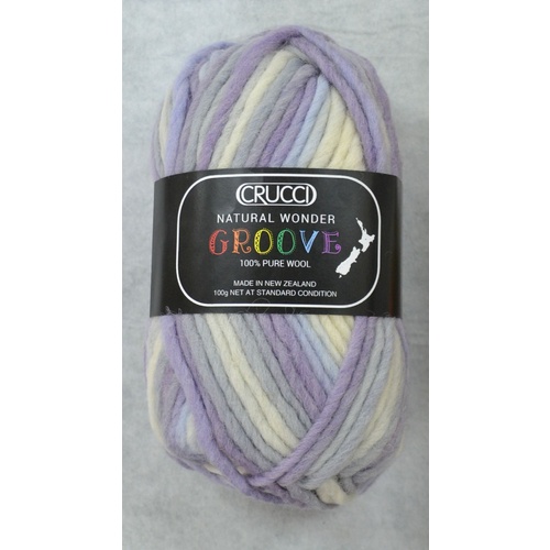 Crucci Natural Wonder Groove Knitting Yarn Pure Wool 18 Ply 100g Ball #2 ICEFLOW