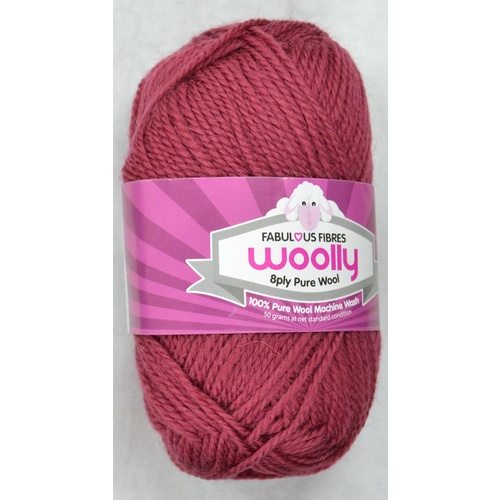 Crucci's WOOLLY 8 Ply 100% Pure Wool Machine Wash, 50g Ball, CADMIUM