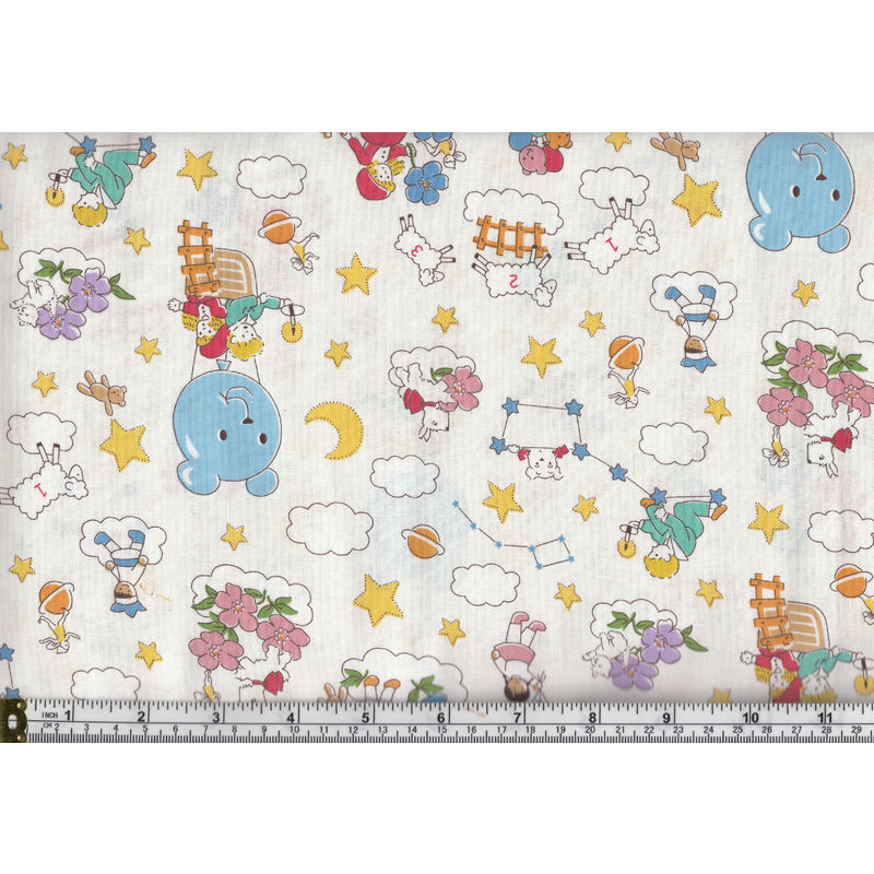 Whistler Studio Storybook Sleepytime 100% Cotton Fabric, 112cm Wide per Metre