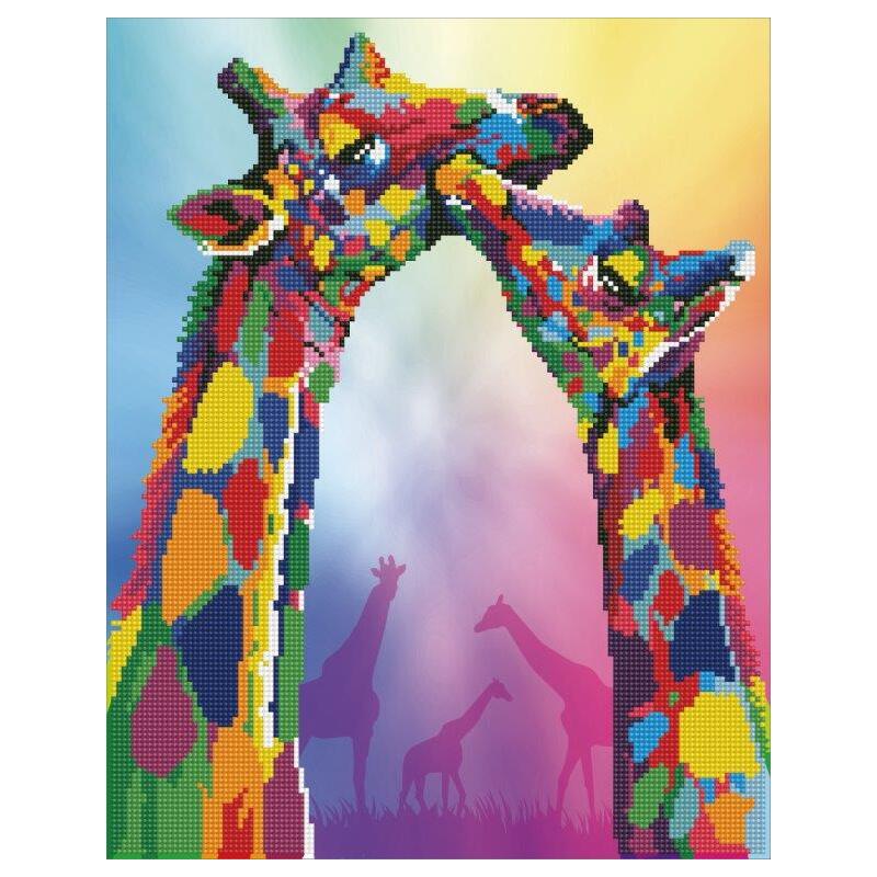 Diamond Dotz GIRAFFES DA.50463, 5D Multi Faceted Diamond Painting Kit