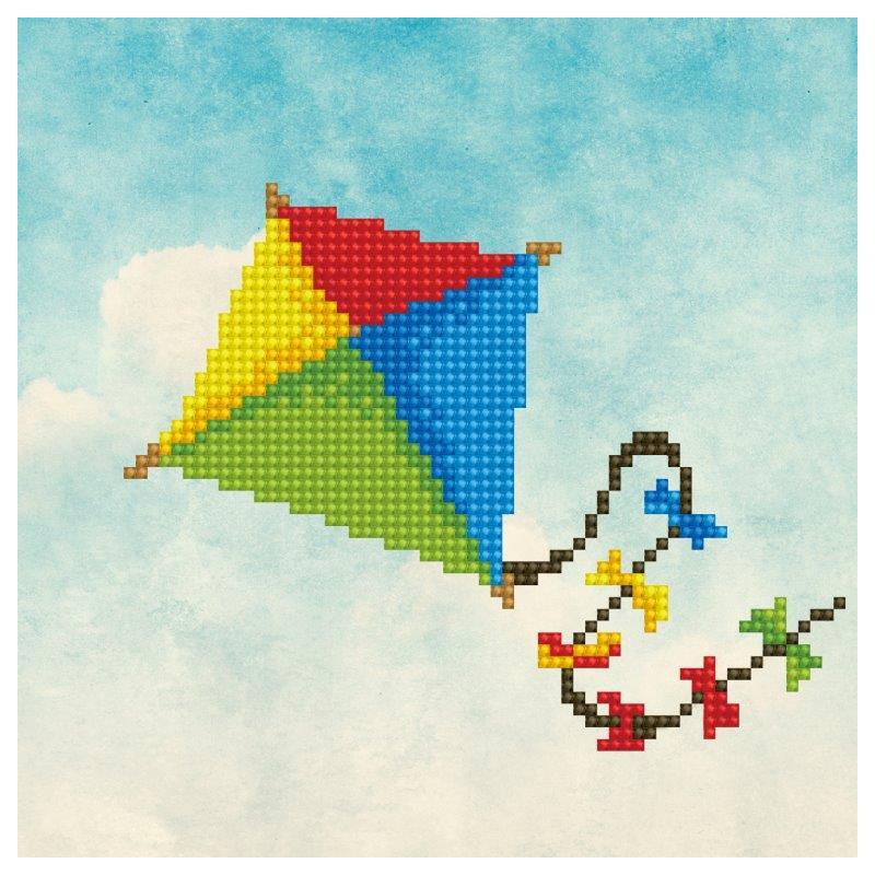 Diamond Dotz KITE DA.50499, 5D Multi Faceted Diamond Art Kit, 20cm x 20cm