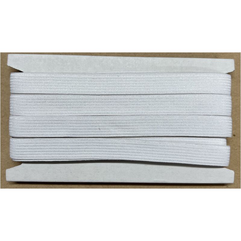 Unbranded Knitted Elastic White 12mm, aprox 9m per card