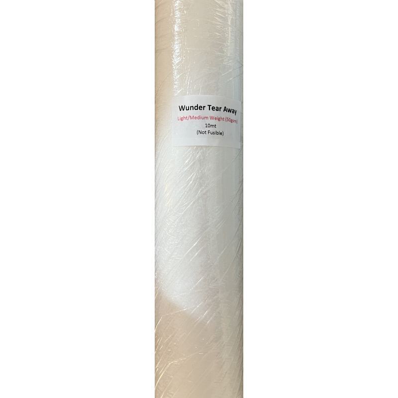 Wunder Light/Medium Tearaway Stabiliser 50gsm 300mm x 10m Embroidery Stabiliser