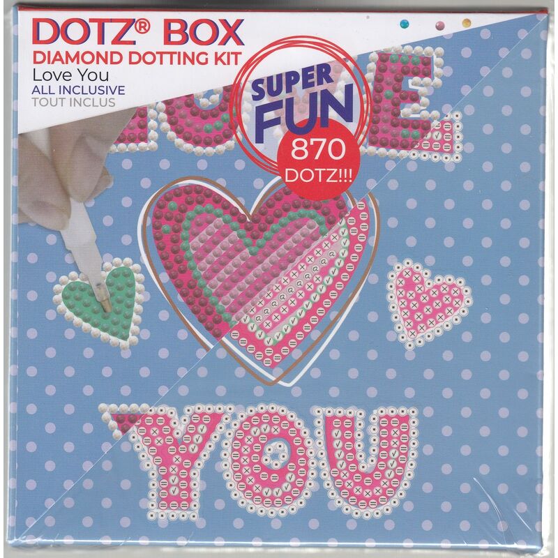 Diamond Dotz DOTZBOX LOVE YOU DBX.001, 5D Diamond Painting Kit