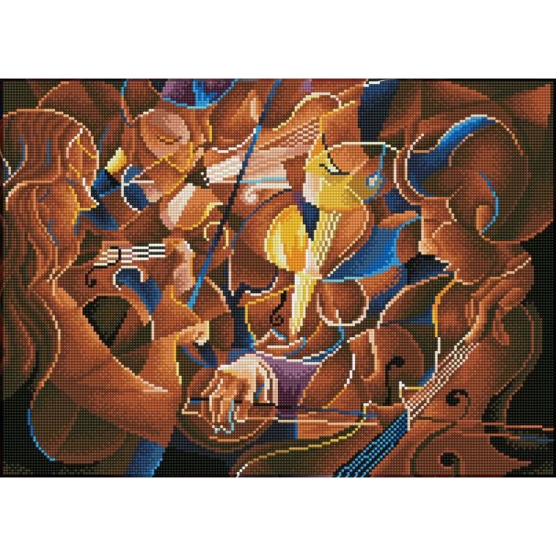 Diamond Dotz MUSICAL JAM DD10.044, 5D Multi Faceted Diamond Painting Kit