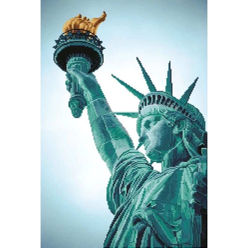 Diamond Dotz STATUE OF LIBERTY DD12.052, 5D Multi Faceted Diamond Painting Kit