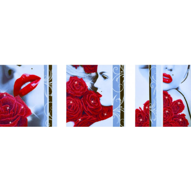 Diamond Dotz ROSE ROMANCE DD14.003, 5D Multi Faceted Diamond Art Kit