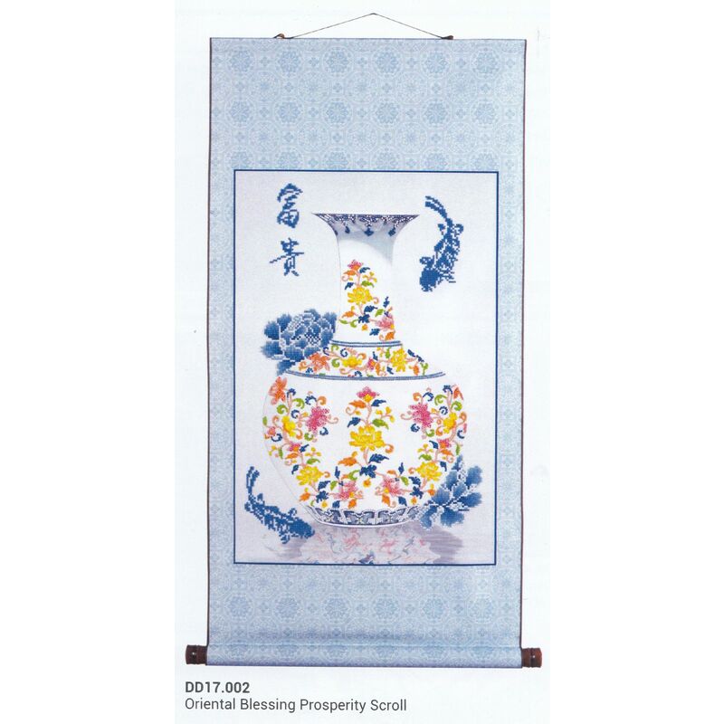 Diamond Dotz ORIENTAL BLESSING PROSPERITY SCROLL 5D Diamond Painting Art Kit