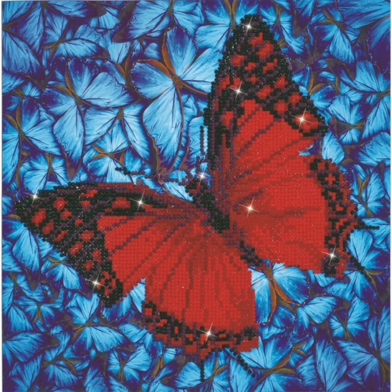 Diamond Dotz embroidery facet art kit Flutter By Blue 30.5 x 30.5cm DD5.014 