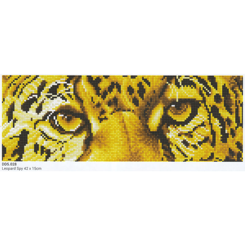 Diamond Dotz LEOPARD SPY 5D Diamond Painting Art Kit,, 42 x 15cm, DD5.028