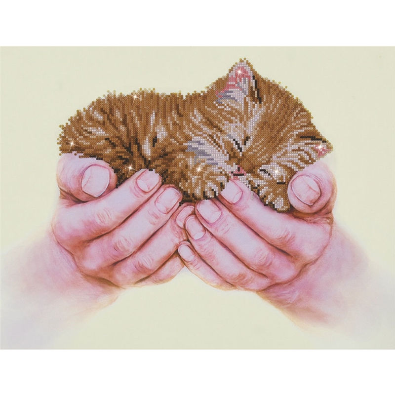 Diamond Dotz PRECIOUS KITTEN 5D Diamond Painting Art Kit, Round Dots DD7.011