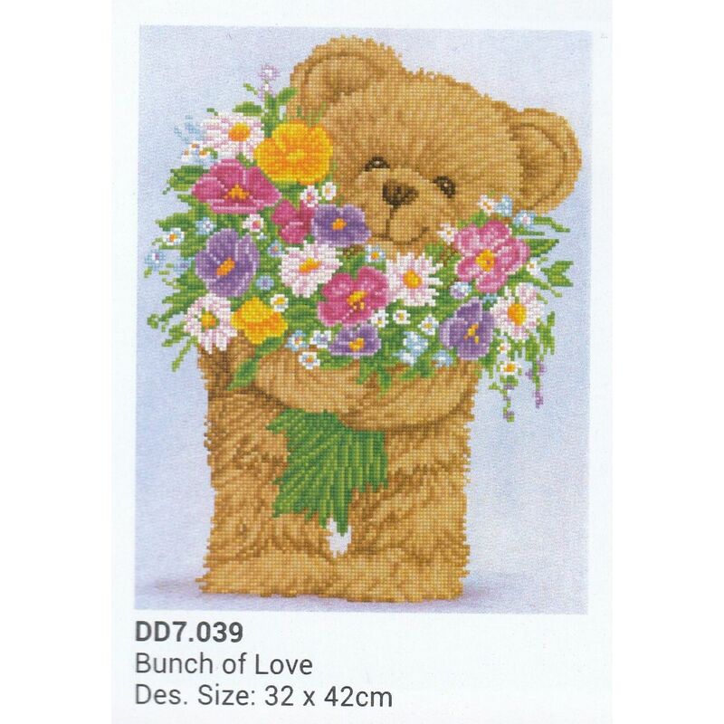 Diamond Dotz BUNCH OF LOVE DD7.039, 5D Multi Faceted Diamond Art Kit