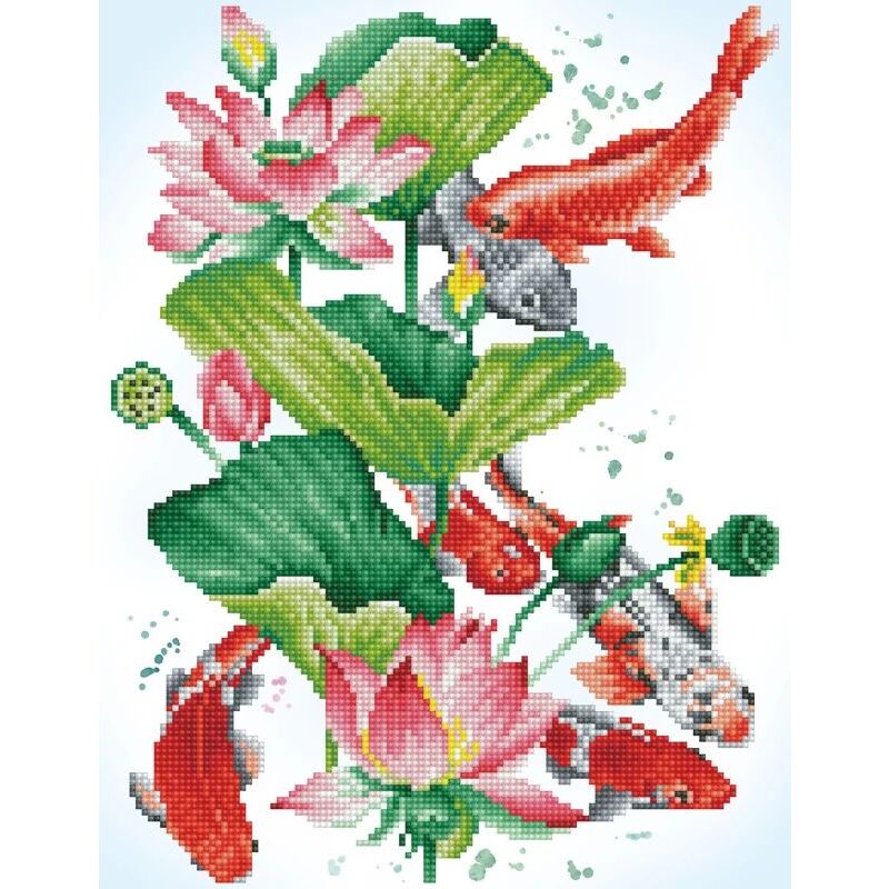 Diamond Dotz KOI PORTRAIT DD7.045, 5D Multi Faceted Diamond Painting Kit