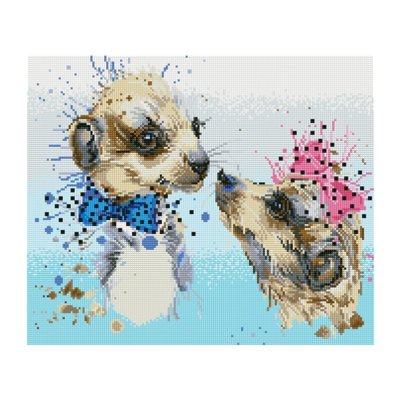 Diamond Dotz MEERLY LOVE DD9.030, 5D Multi Faceted Diamond Art Painting Kit, 50 x 42cm