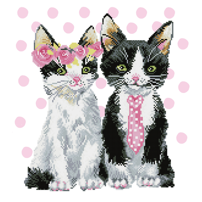 Diamond Dotz 5D Embroidery Facet Art Kit, MR & MRS PINK DD9.053