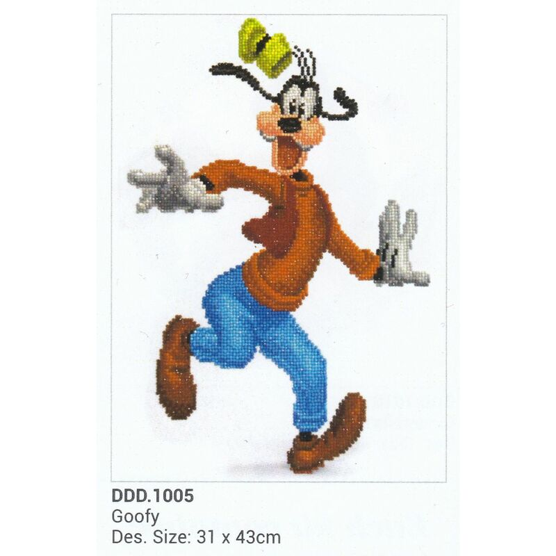 Diamond Dotz Disney GOOFY DDD.1005, 5D Multi Faceted Diamond Art Kit