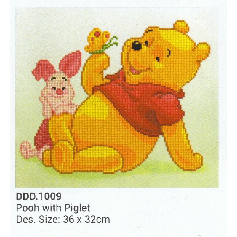 Diamond Dotz Disney 5D Embroidery Facet Art Kit POOH WITH PIGLET DDD.1009