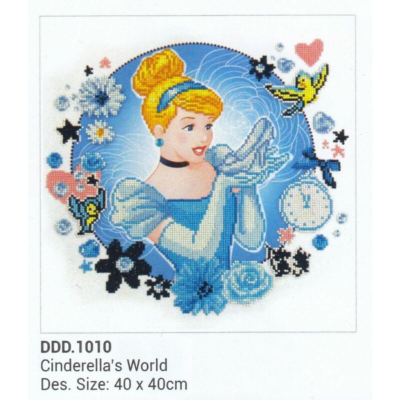 Diamond Dotz Disney CINDERELLA'S WORLD DDD.1010, 5D Multi Facet Diamond Art Kit