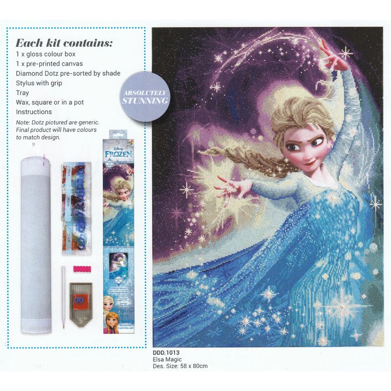 Diamond Dotz Disney ELSA MAGIC DDD.1013, Diamond Painting Art Kit