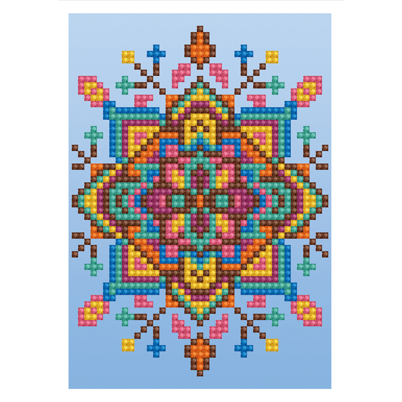 Diamond Dotz Greeting Card Kit BLUE STAR 5D Embroidery Facet Art DDG.022