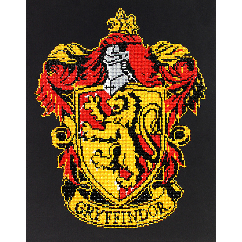 Harry Potter GRYFFINDOR CREST, 5D Multi Faceted Diamond Painting Art Kit