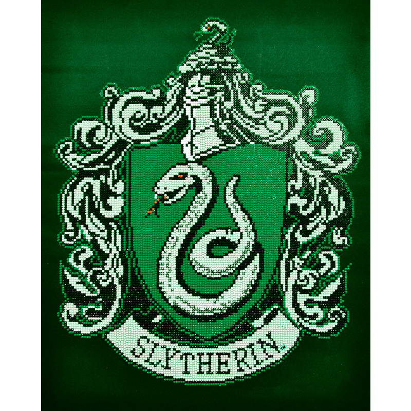Harry Potter SLYTHERIN CREST, 5D Multi Faceted Diamond Painting Art Kit
