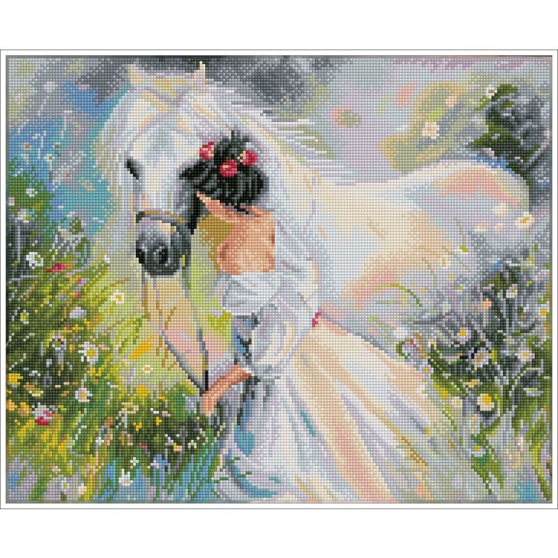 Diamond Dotz Squares FIELD OF DREAMS DQK10.002 5D Diamond Painting Kit, Pre-Framed